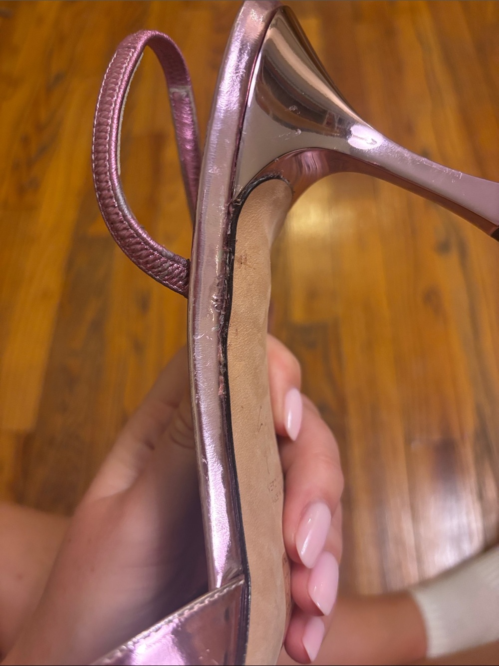 Guiseppe Zanotti Metallic Pink Heels Size 41 - Picture 6 of 6